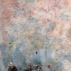 Jos&eacute; De Le&oacute;n. Telaraña espacial. :: 1982.  118x90cm.  mixta/madera