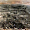 Jos&eacute; De Le&oacute;n. Ojo soluble. :: 1997.  200x250cm.  mixta/lienzo