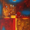Jos&eacute; De Le&oacute;n. Almíbar de España. :: 2002.  162x114cm.  óleo/lino