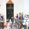 Jos&eacute; De Le&oacute;n. Tríptico de los santos. :: 1988.  175x300cm.  mixta/lienzo