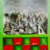 Jos&eacute; De Le&oacute;n. Paisaje Kárstico. :: 2011.  250x200cm.  óleo/lino