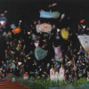 Jos&eacute; De Le&oacute;n. Noche de San Juán. :: 2018.  164x260cm.  óleo/lino