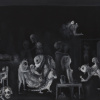 Jos&eacute; De Le&oacute;n. Crónicas de una pandemia. :: 03/2020-05/2020.  100x200cm.  óleo/lino