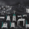 Jos&eacute; De Le&oacute;n. Crónicas de una pandemia. :: 03/2020-05/2020.  100x200cm.  óleo/lino