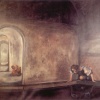 Jos&eacute; De Le&oacute;n. Amigos de Caravaggio. :: 1994.  157x220cm.  acrílico/tela