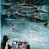 Jos&eacute; De Le&oacute;n. Paisaje soñado. :: 1993-4.  190x140cm.  acrílico/lienzo