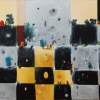 Jos&eacute; De Le&oacute;n. Paisaje bipolar. :: 2004.  134x200cm.  óleo/lino