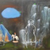 Jos&eacute; De Le&oacute;n. La mujer de cristal. :: 2003.  130x162cm.  óleo/lino