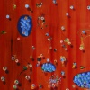 Jos&eacute; De Le&oacute;n. Constelaciones azules ingrávidas. :: 2003.  162x114cm.  óleo/lino