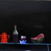 Jos&eacute; De Le&oacute;n. Mesa familiar. :: 2005.  66x162.  óleo/lino