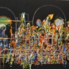 Jos&eacute; De Le&oacute;n. Hierofanía de la madre India. :: 2006.  149x200cm.  óleo/lino