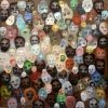 Jos&eacute; De Le&oacute;n. vedas II. :: 2005.  140x140cm.  óleo/lino